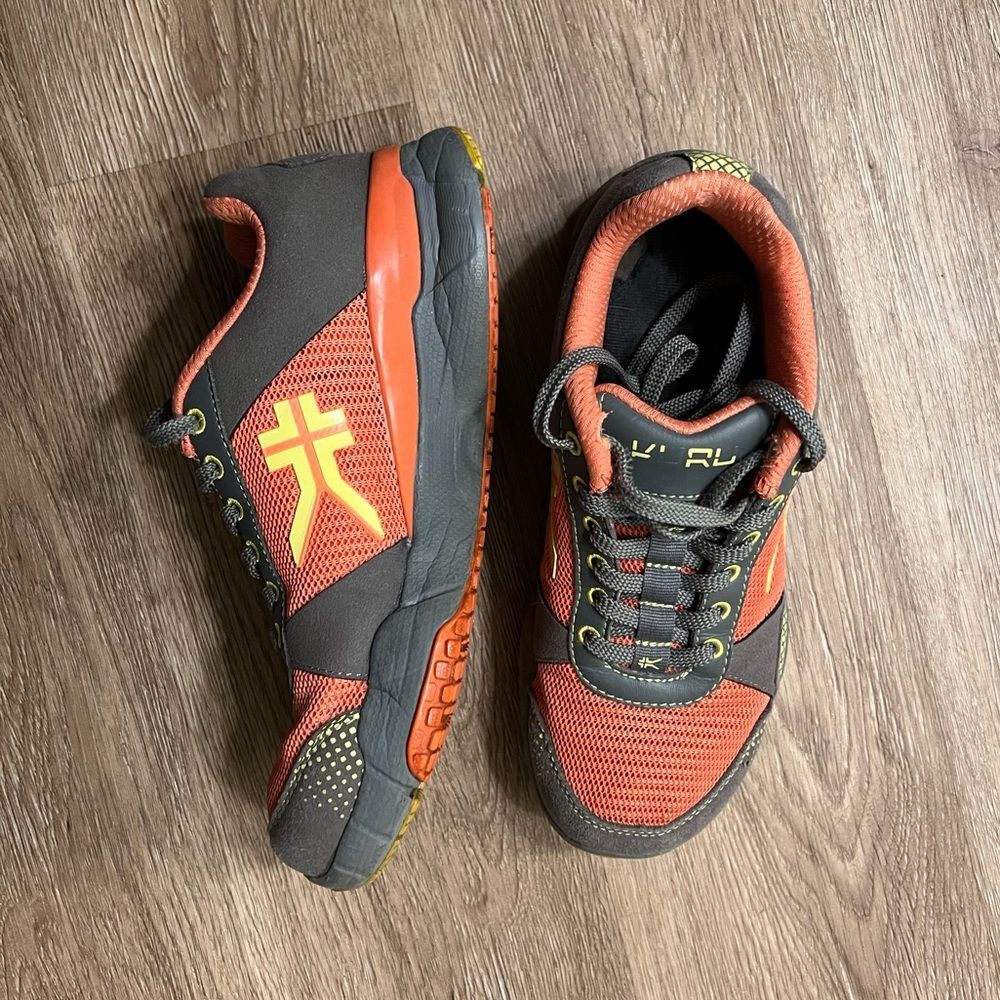 KURU Chicane Mesh Orthopedic Hiking Shoes Size 6 Orange Grey Plantar Fasciitis - Picture 3 of 8